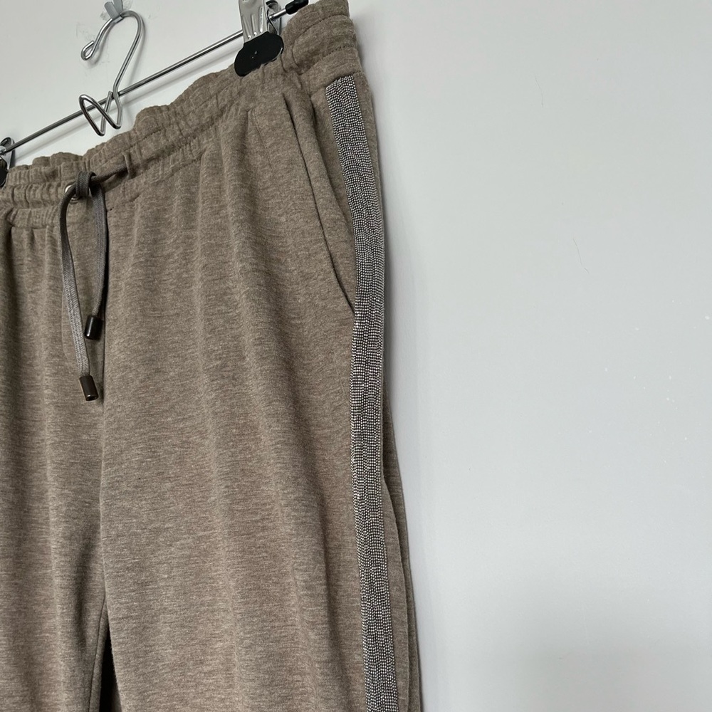 Brunello Cucinelli Track Pants with Monili Beads